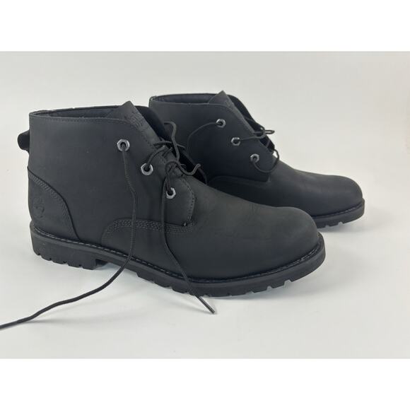 Timberland Black Leather Chukka Boots Size 13 Men’s - Picture 1 of 9